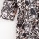 Women's bathrobe Ethel "Leopard" sleeve 3/4, size 46-48, waffle 200g/m2, 100% cotton