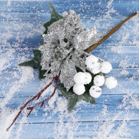 Decor "Winter Charm" Flower Brown of the berry, 17 cm