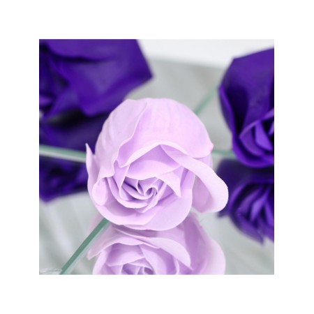 Soap roses, purple and white, set 4 pcs.-7