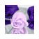 Soap roses, purple and white, set 4 pcs.