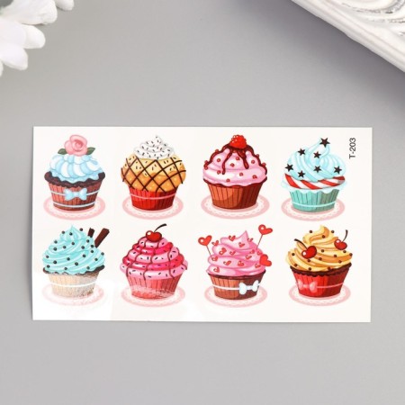 Tattoo on the body color "cake" 10.5x6 cm