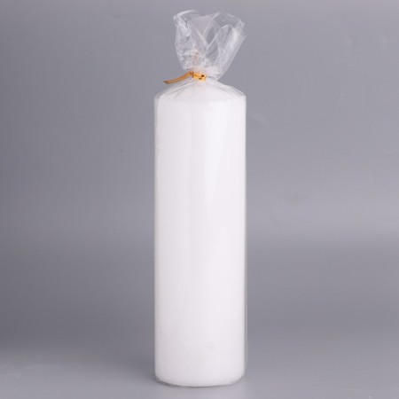 Candle-cylinder, 6x19 cm, 425 g, 25 hours, white-2