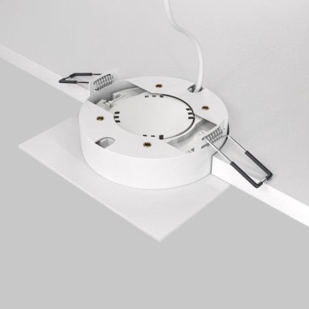 Building lamp Technical DL086-GX53-SQ-WS, 1x15W, 11x11x5.2 cm, GX53, white color with silver-6
