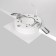 Building lamp Technical DL086-GX53-SQ-WS, 1x15W, 11x11x5.2 cm, GX53, white color with silver
