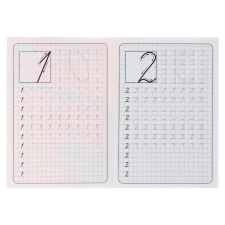 Calligraphic prescriptions for kids "write numbers"-1