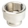 The coupling Stout SFT-0006-000138, 1 "X 3/8", internal thread, transition, nickelled brass