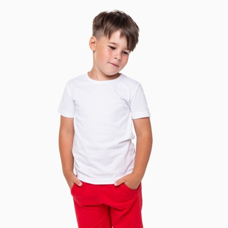 T -shirt for children, white color, height 152 cm-1