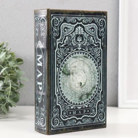 Safe Brush Tree leatherette "Old card" embossing 21x13x5 cm