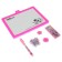 The board is magnetic double -sided, under the marker and chalk, sponge, chalk 3 pcs., Marker, magnets 2 pcs.