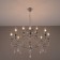 Suspended chandelier Citilux "Riga" CL437221, 81x81x82 cm, 12x60W, E14, gray color