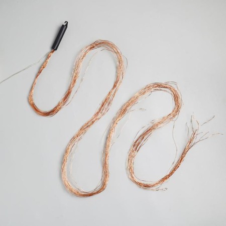 Girlynda "Horse tail" 20 threads of 2 m, IP20, copper thread, 400 LED, warm white glow, 12 V-6