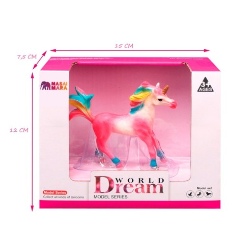 Figure "World of Fantasy: pink foal-unicoride with a rainbow mane"-4