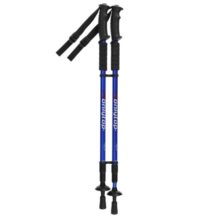 Sticks for Scandinavian walking online, telescopic, 3 sections, up to 135 cm, 2 pcs., Mix color-11