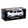 Metal jeep machine, inertial, scale 1:43, white color