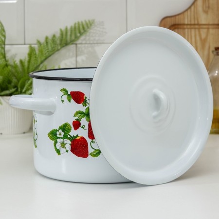 Pan, 4.5 l, induction, mixture mix, white color-1