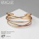 Bracelet Metal "Athena" multi -layer, color gold