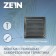 Ventilation grate Zein Lux RM1515SR, 150 x 150 mm, with a grid, metal, silver