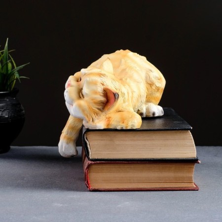 Garden figure "Sleeping Cat" 22x14x11cm-1