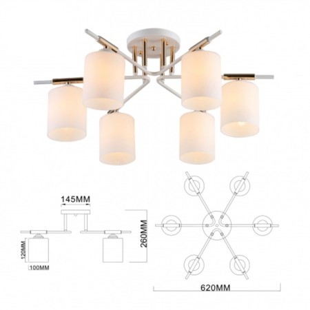 AManda 9092-306 6he27 40W chandelier-4