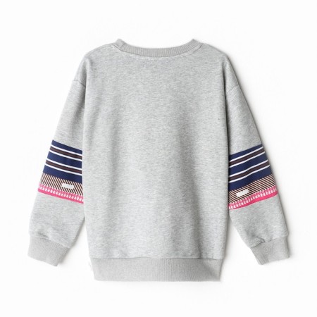 Sweatshirt for girls, gray color, height 152-158cm-9