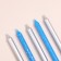 Set of candles for the Cake "Spark", 12 pcs, 8 cm, blue and silver metallic