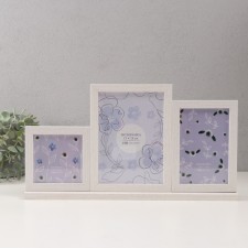 Photo frame MDF in 3 photos 10x10 10x15 13x18 cm 