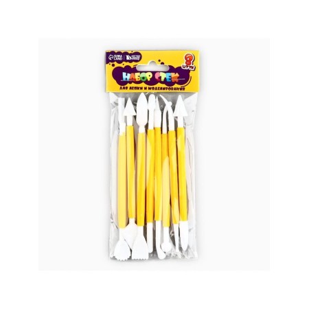 Set of sculpting glasses 8 pcs, plastic tm artfox study-2