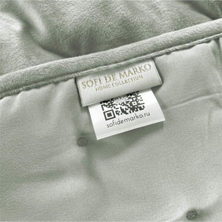 Iolanta bedspread, size 240x260 cm, khaki color-1