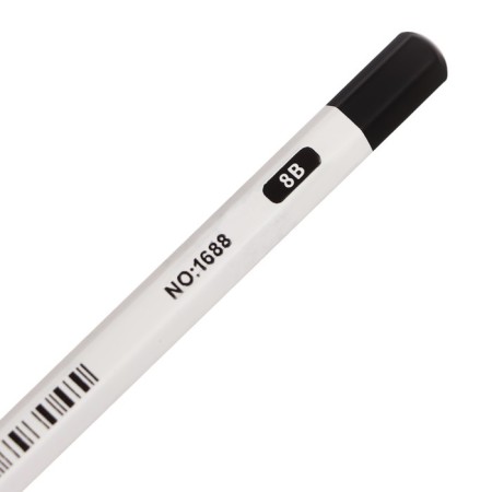Coal black pencil 8V, white body-2