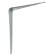 Bracket, 250x200x0.9 mm, metal, chromium color, 1 pc.