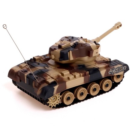 Radio controlled T90, works on the battery, light and sound, brown color-2