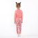 Pajamas for a girl (longshit/pants), pink/hare color, height 122 cm