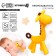 Silicone teether for teeth in the case "Girafics", color mix, crumb I