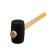 Kiyanka scrap, wooden handle, black rubber, 55 mm, 450 g