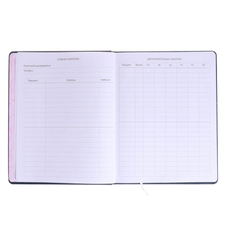 Universal diary for grade 1-11 Super Star, solid cover, artificial leather, foam rubber, lies, 80 g/m2-5