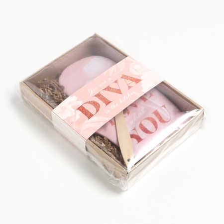 Love you kitchen set, mittens-throw 20x28cm, wooden blade-6