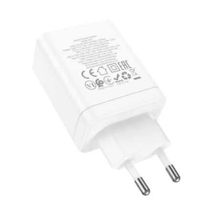 Network charger Hoco N33, 2 Type-C, 1 USB, 35 W, PD + Qc, white-5