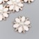 Decor for creativity Metal "White Chamomile" enamel, rhinestones, pearl 0.8x2.3x2.3 cm