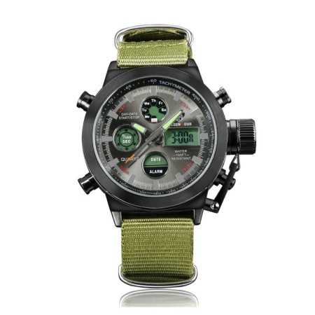 Electronic watch watches, D-4.4 cm, with an alarm clock, calendar, backlight, 1 atm