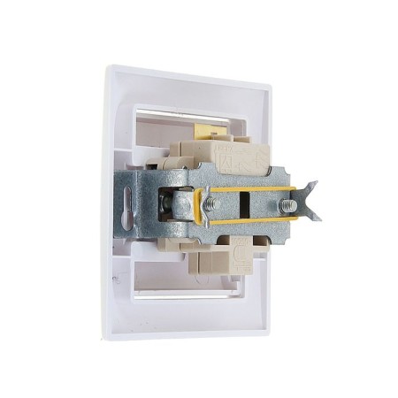 Coonsevo switch Selena 8102, 10 A, 1 key, hidden, with an indicator, white-1