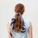 Women's scarf minku rr 70*70 cm, blue color