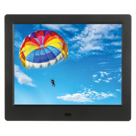Digital photo frame Digma PF-843, 8 ", 1024x768, PDD, video, plastic, black-1