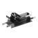 The T-shaped connector for the built-in track system Technical TRA010CT-42B, 23.9x23.9x5.35 cm, black color is black