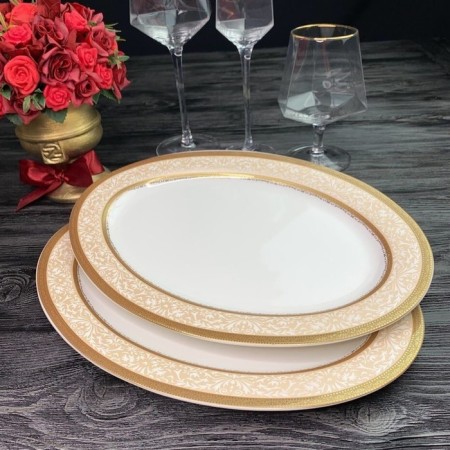 Set of dishes Lenardi Elizabeth, oval, length 30.5 cm, 2 pcs