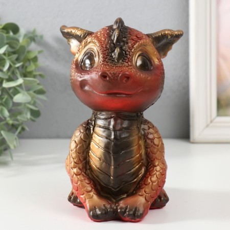 Piggy bank "Dracosha" 17.5x11.5x12.5 cm, multi -rose-1