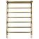 Domoterm water heated towel rail "Orpheus" P7, 500x700 mm, with a shelf, bronze