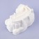 Mold "dog", silicone, 9.5 × 7 × 3.2 cm, white color