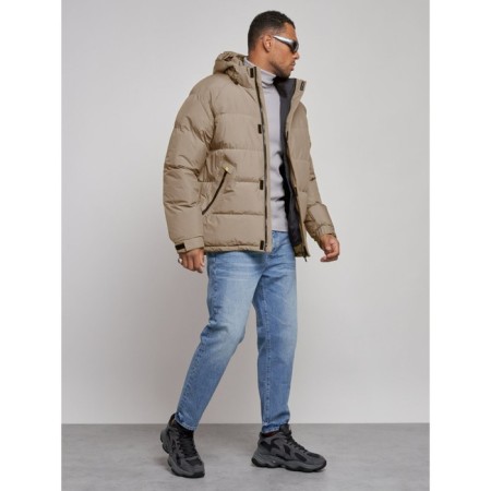 Sports Bologna male winter, size 56, beige color-2