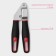 A press for garlic DIGMA, 21 cm, stainless steel, black color, red