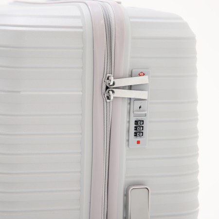 Big suitcase 28 ", lightning department, code castle, 4 wheels, gray color.-3